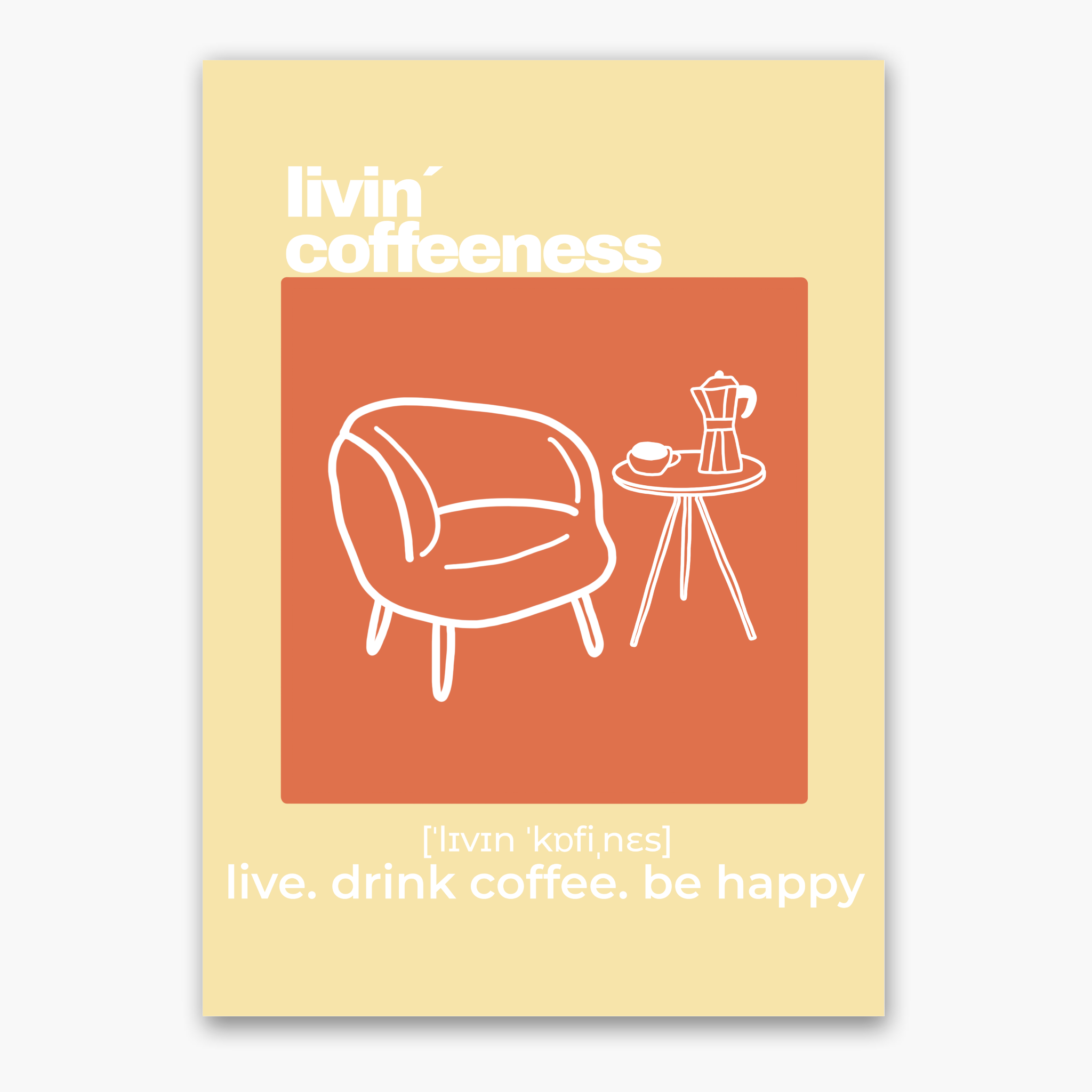 cozy coffee corner - Poster