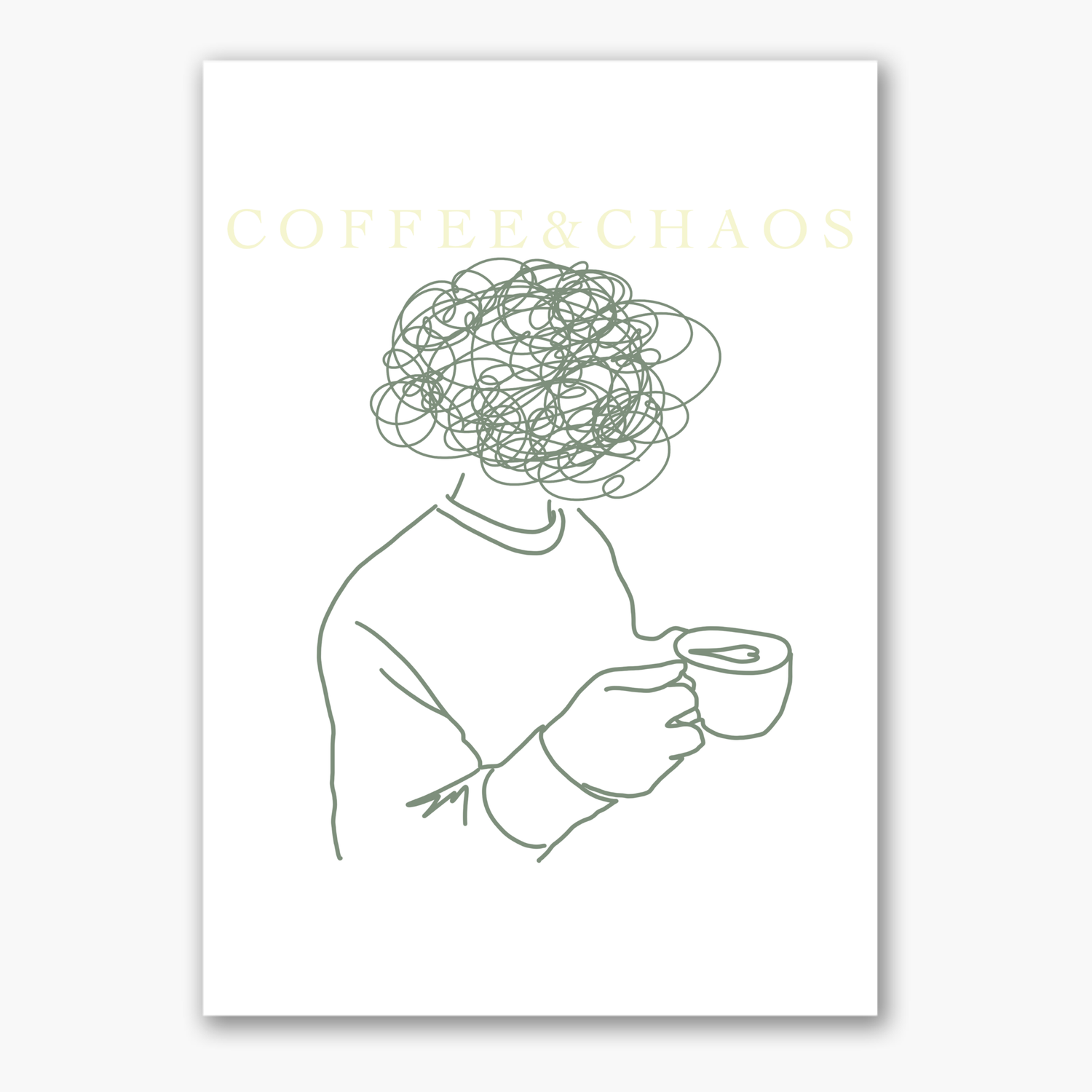 Poster &quot;Coffee &amp; Chaos&quot;