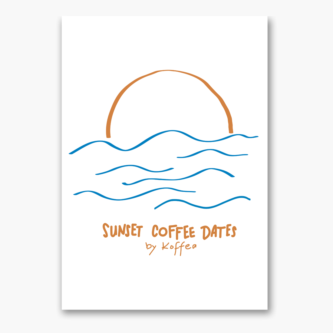Sunset Coffee Dates - Poster
