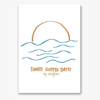 Sunset Coffee Dates - Poster