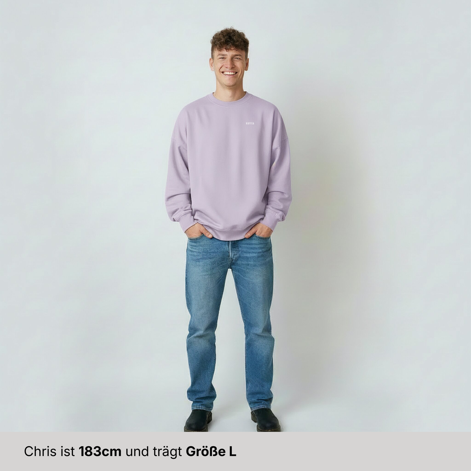 Oversize Sweatshirt "Weil Kaffee (Green Version)"