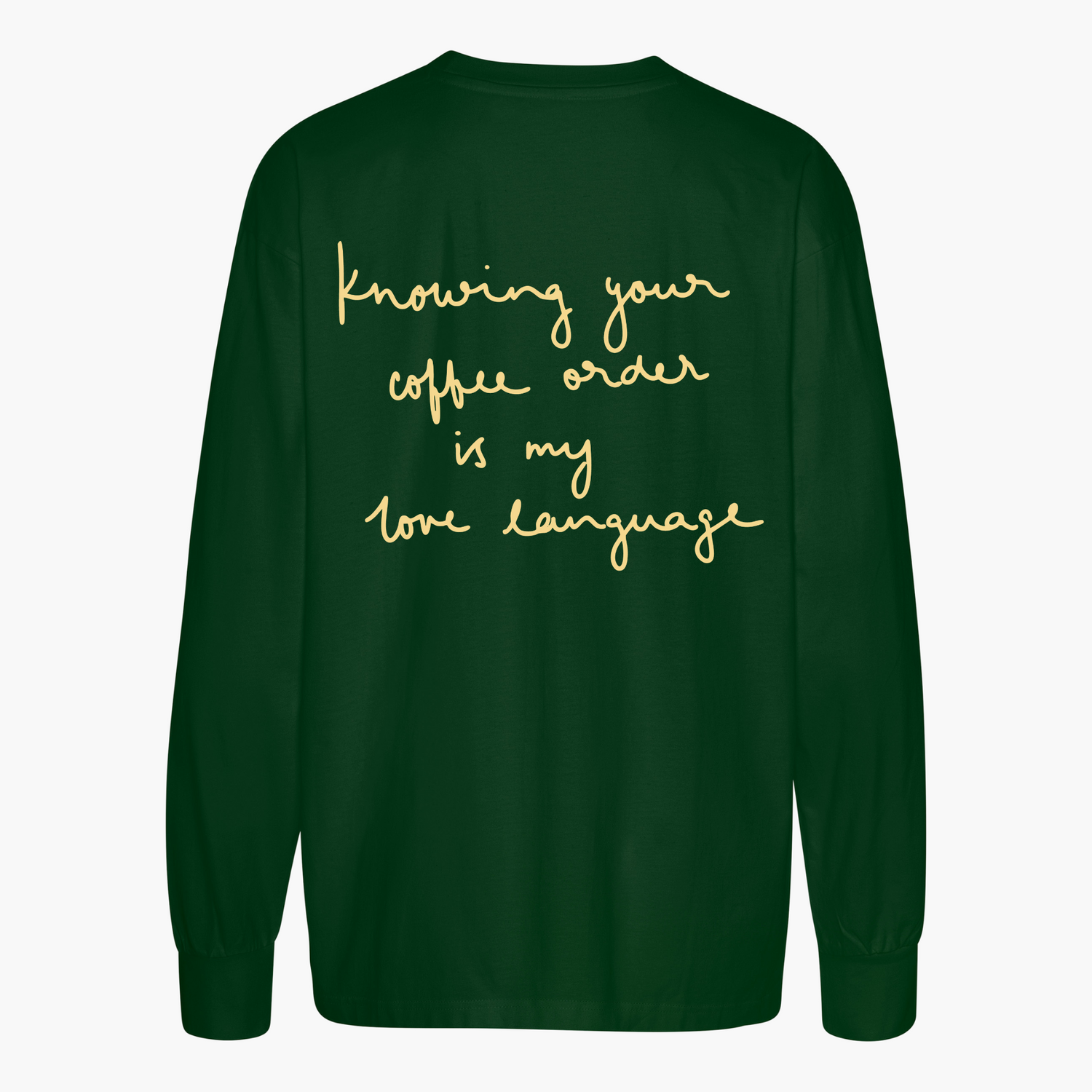 Unisex Oversize Longsleeve &quot;coffee order&quot;