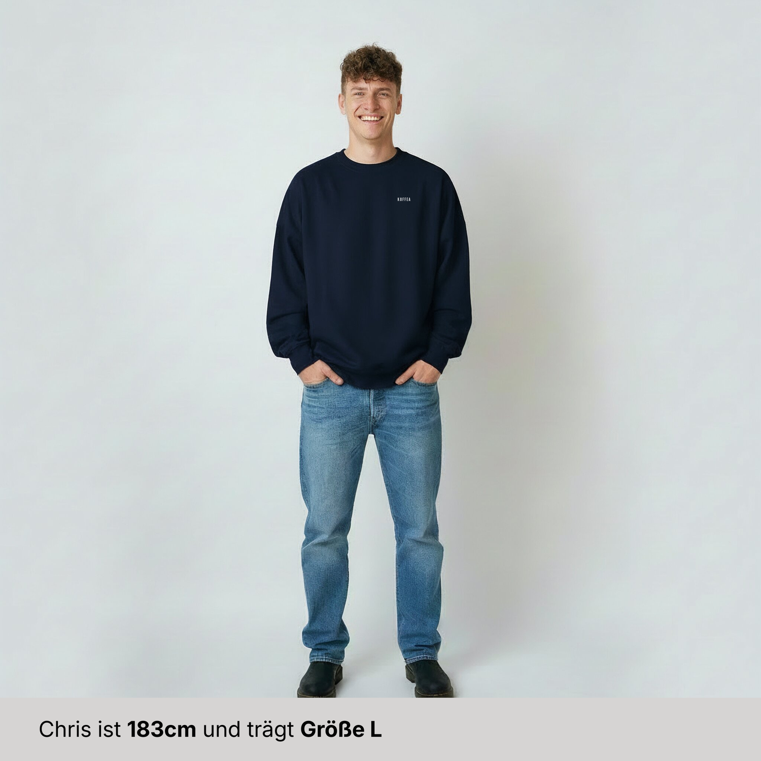 Einzelpiece - Oversize Sweatshirt - "Just Coffeeing"