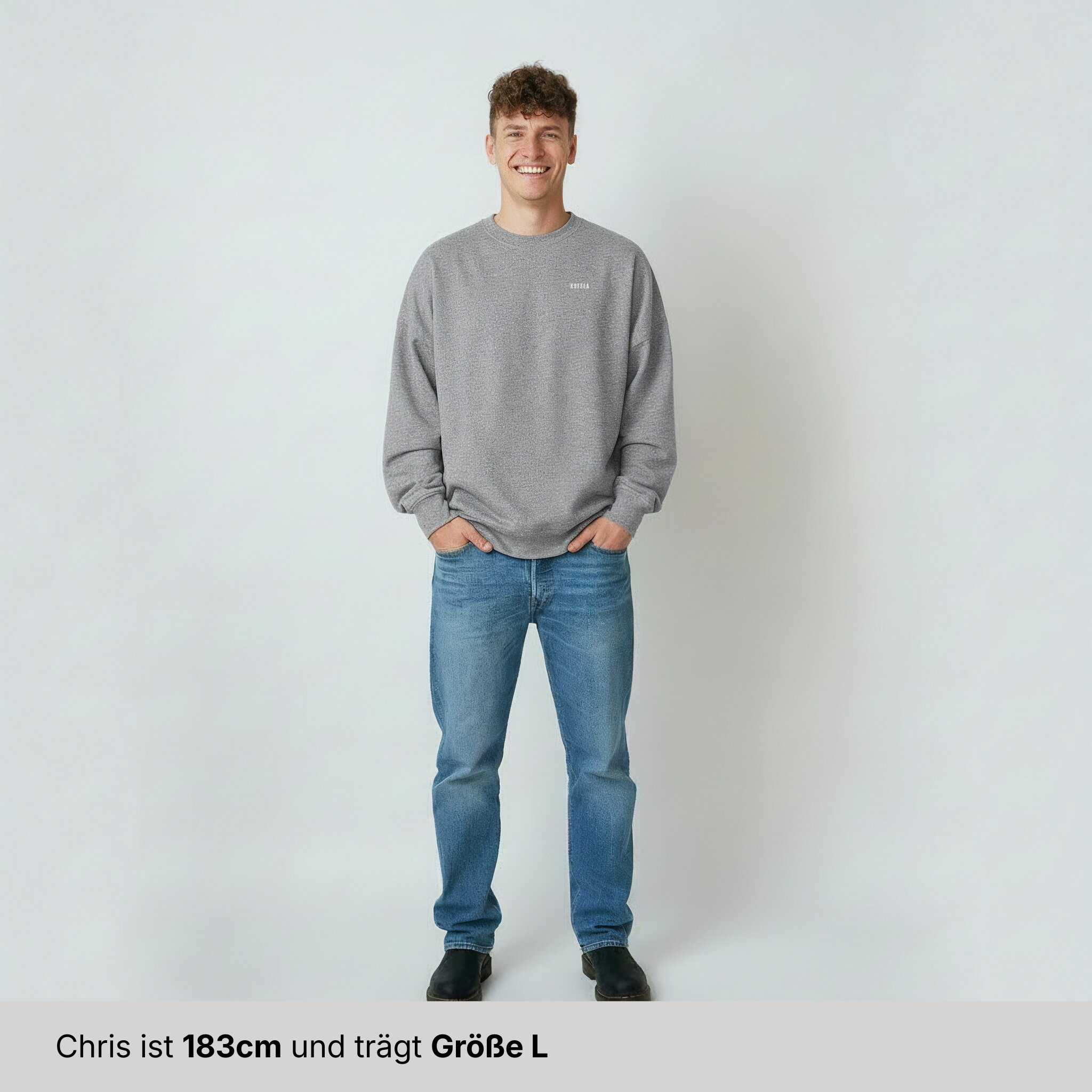 Oversize Sweatshirt "Coffee Letter"