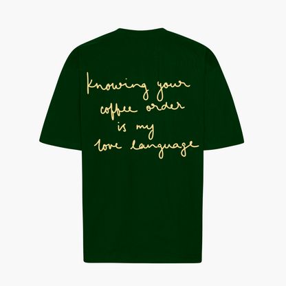 Unisex Oversize Shirt &quot;coffee order&quot;