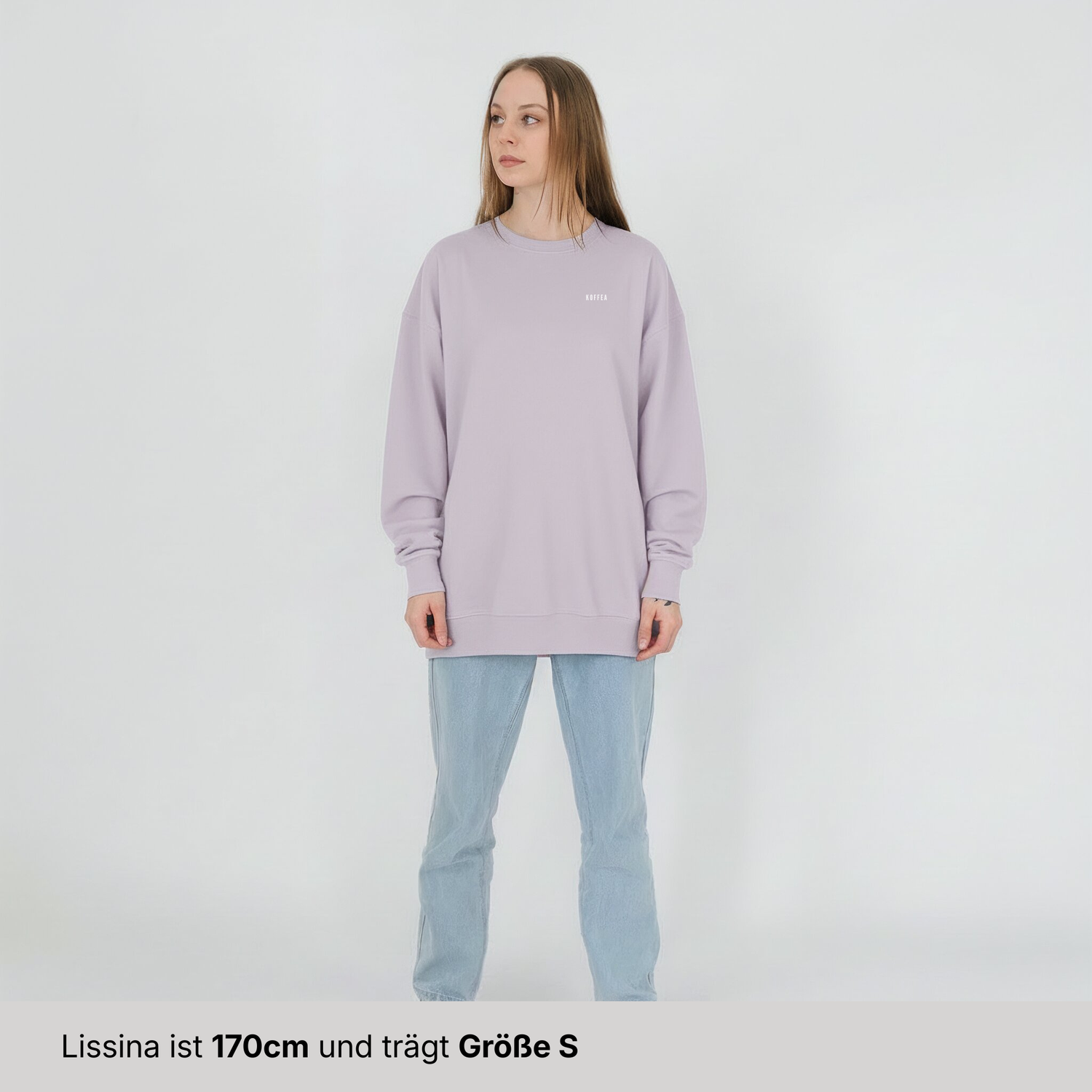 Oversize Sweatshirt "Weil Kaffee (Green Version)"