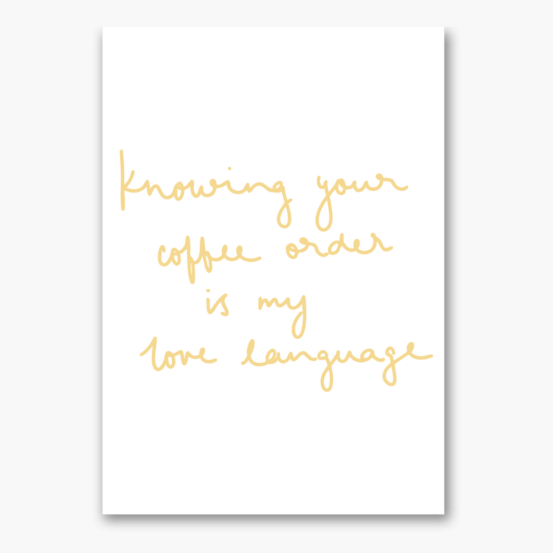 coffee order - Poster