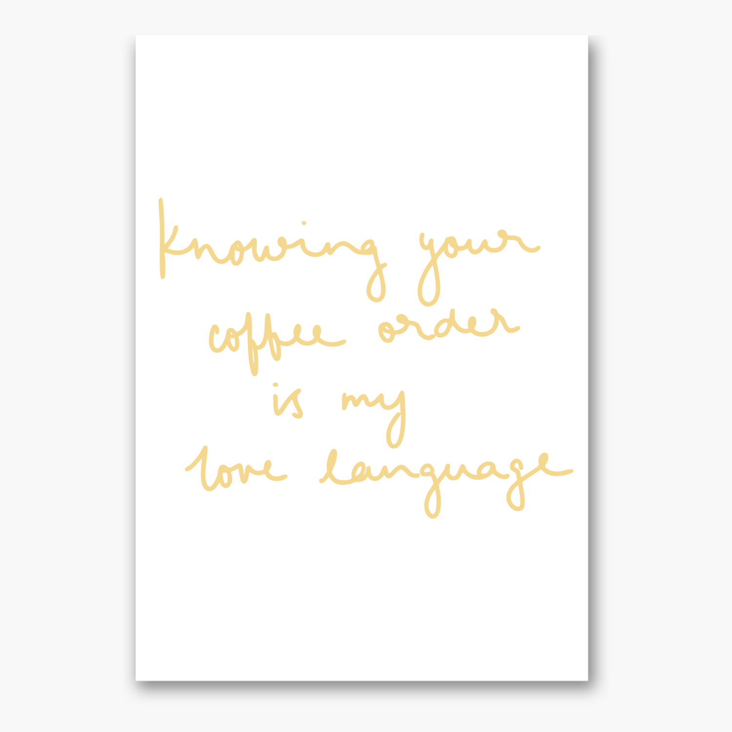 coffee order - Poster