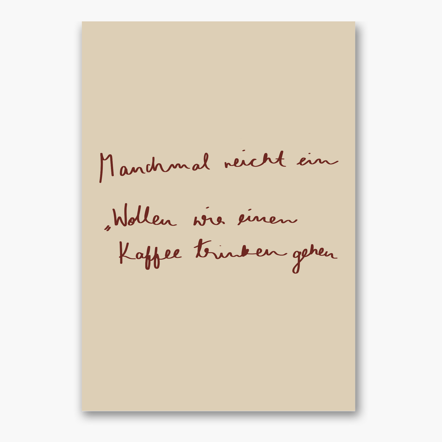 Kaffee Trinken - Poster