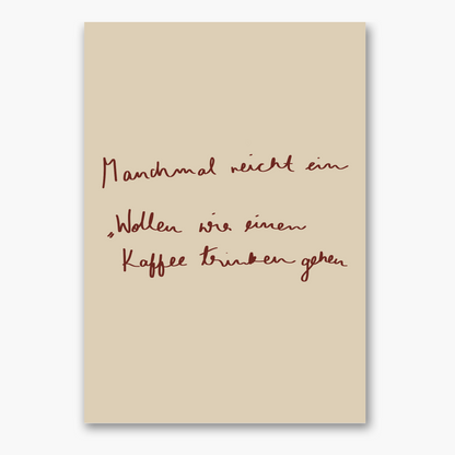 Kaffee Trinken - Poster