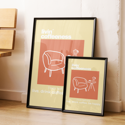 cozy coffee corner - Poster