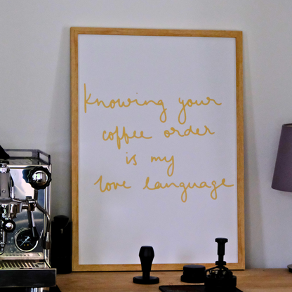 coffee order - Poster