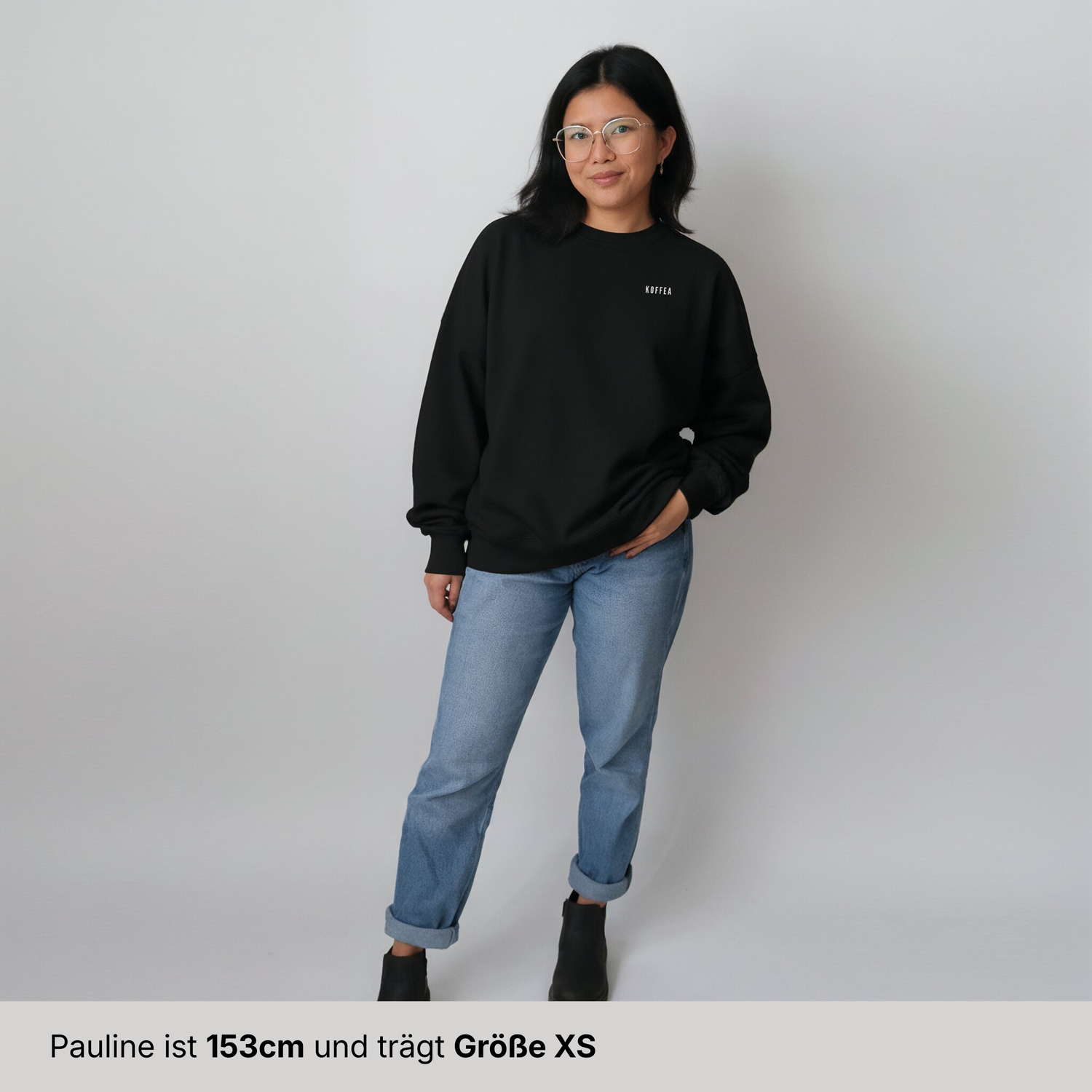 Oversize Sweatshirt "I Wanted Coffee"