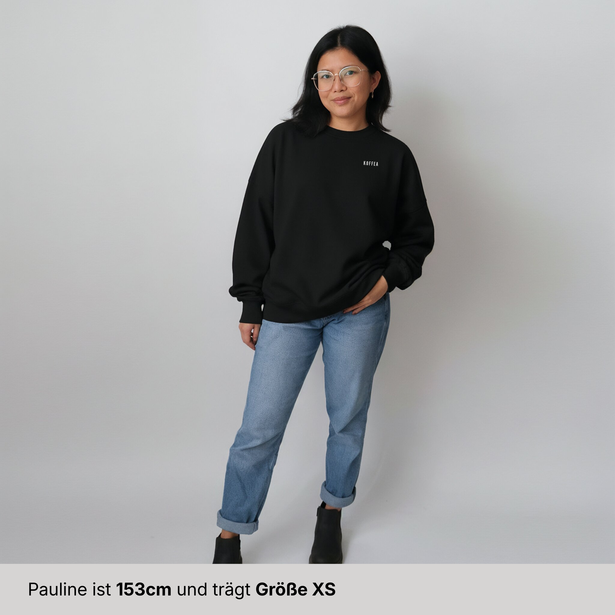 Oversize Sweatshirt "I Wanted Coffee"