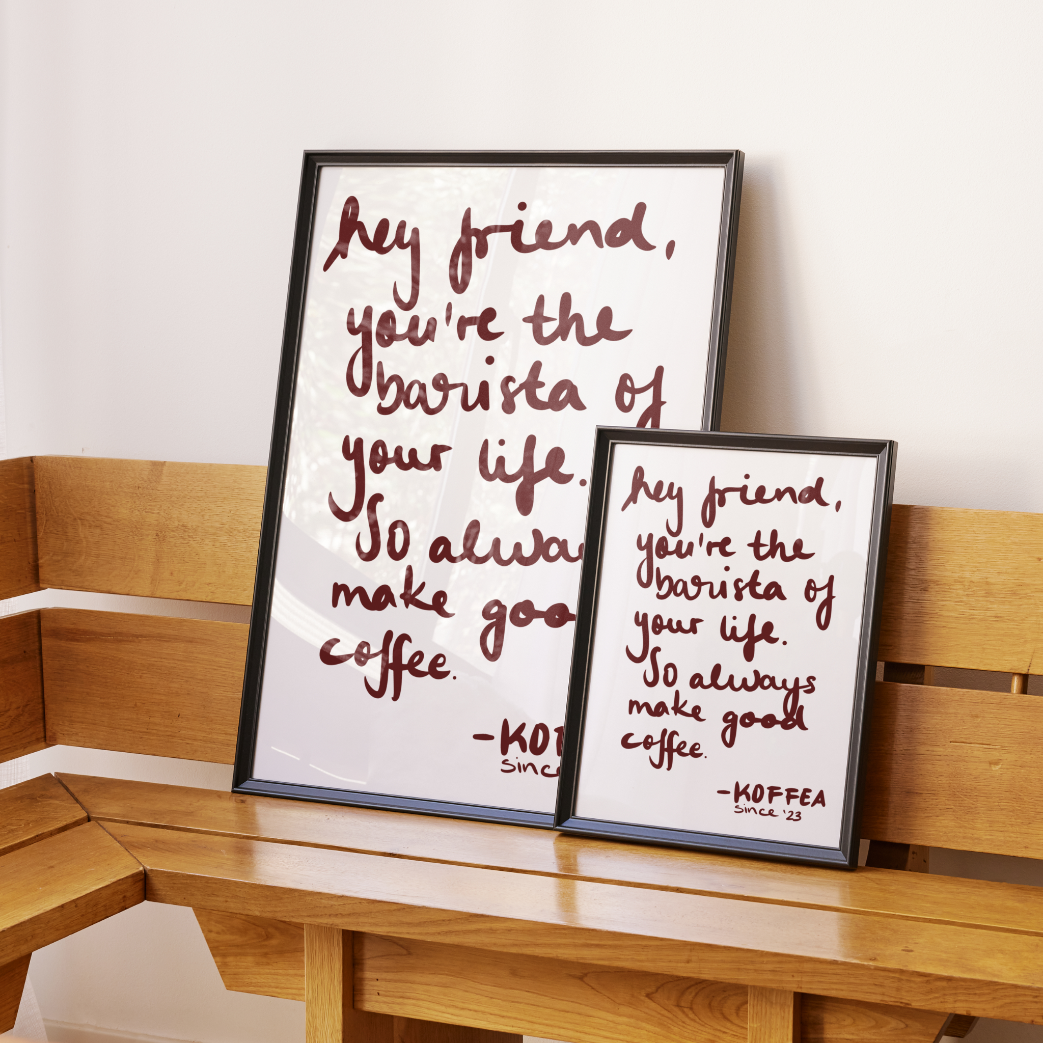 COFFEE LETTER - Poster