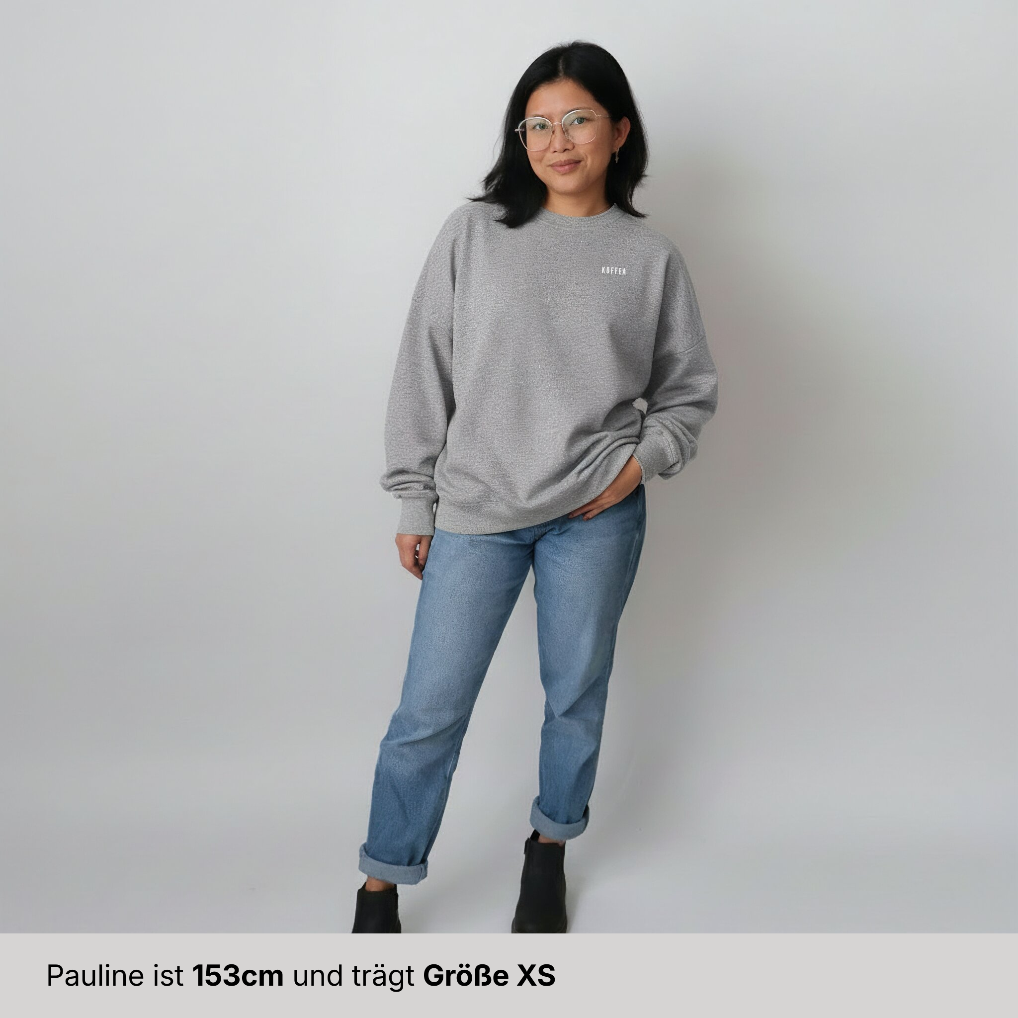 Oversize Sweatshirt "Coffee Letter"