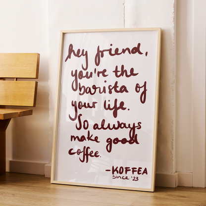 COFFEE LETTER - Poster