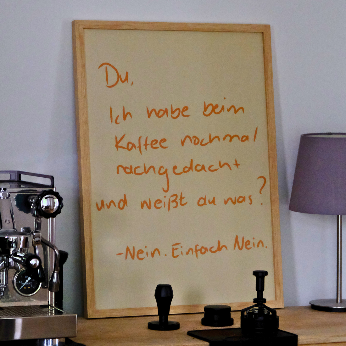 Poster &quot;Nein. Einfach Nein.&quot;