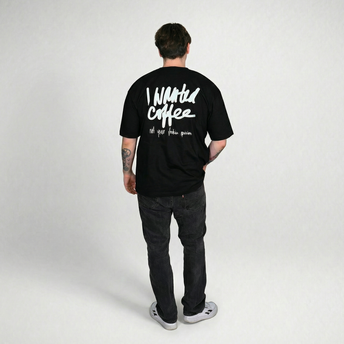 Oversize Shirt "I Wanted Coffee (new version)"