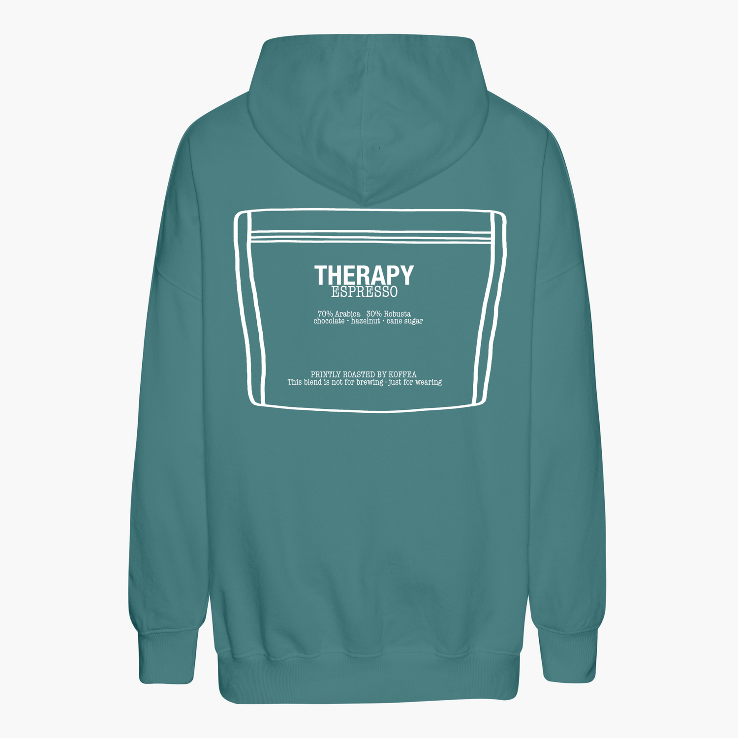 Unisex Oversize Hoodie &quot;THERAPY ESPRESSO&quot;