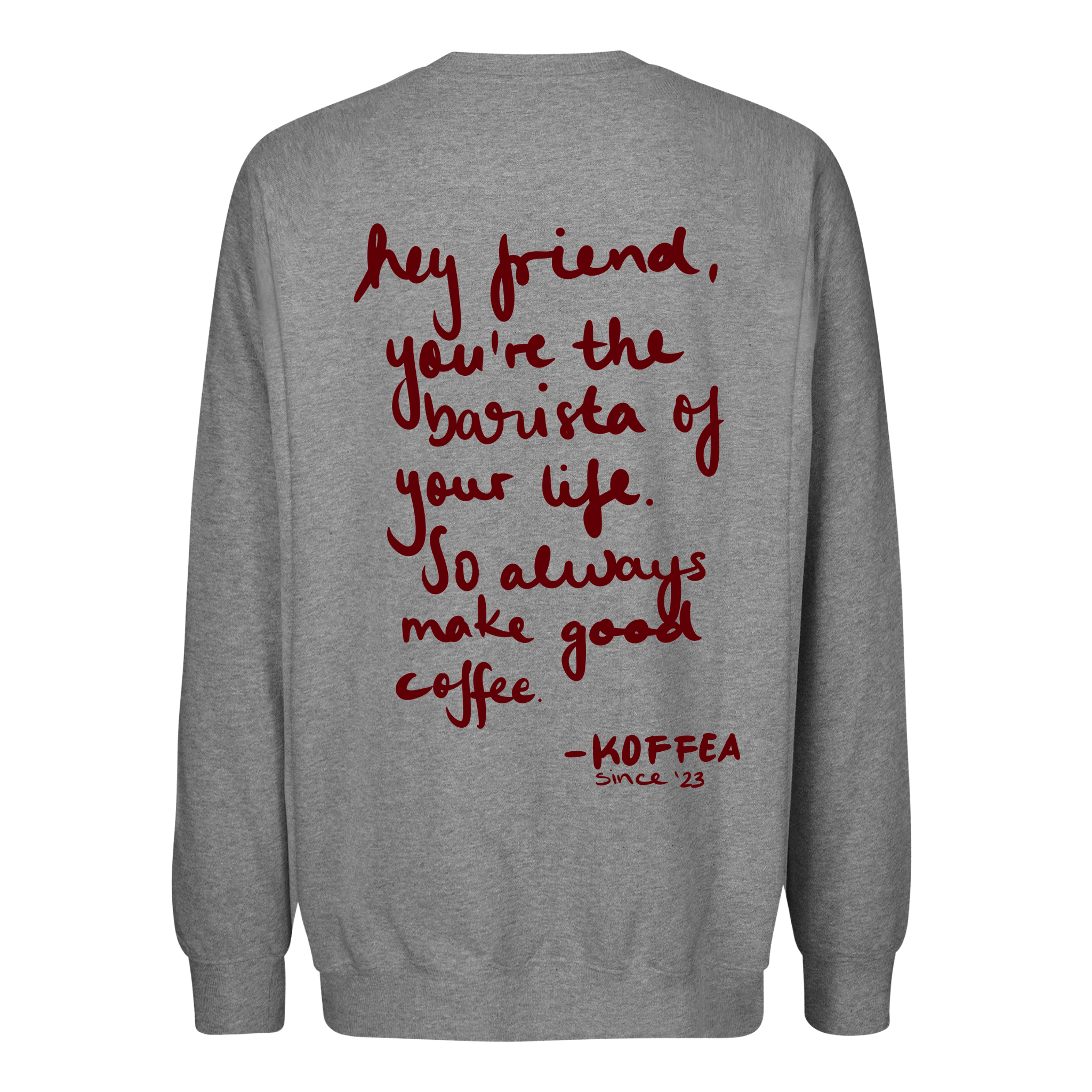 Oversize Sweatshirt "Coffee Letter"