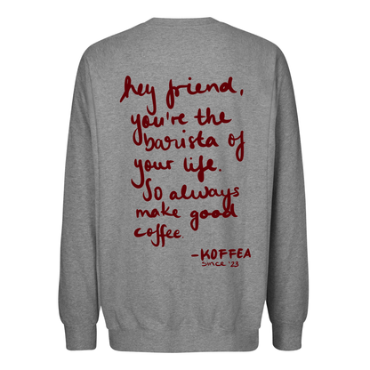 Unisex Oversize Sweatshirt &quot;Coffee Letter&quot;