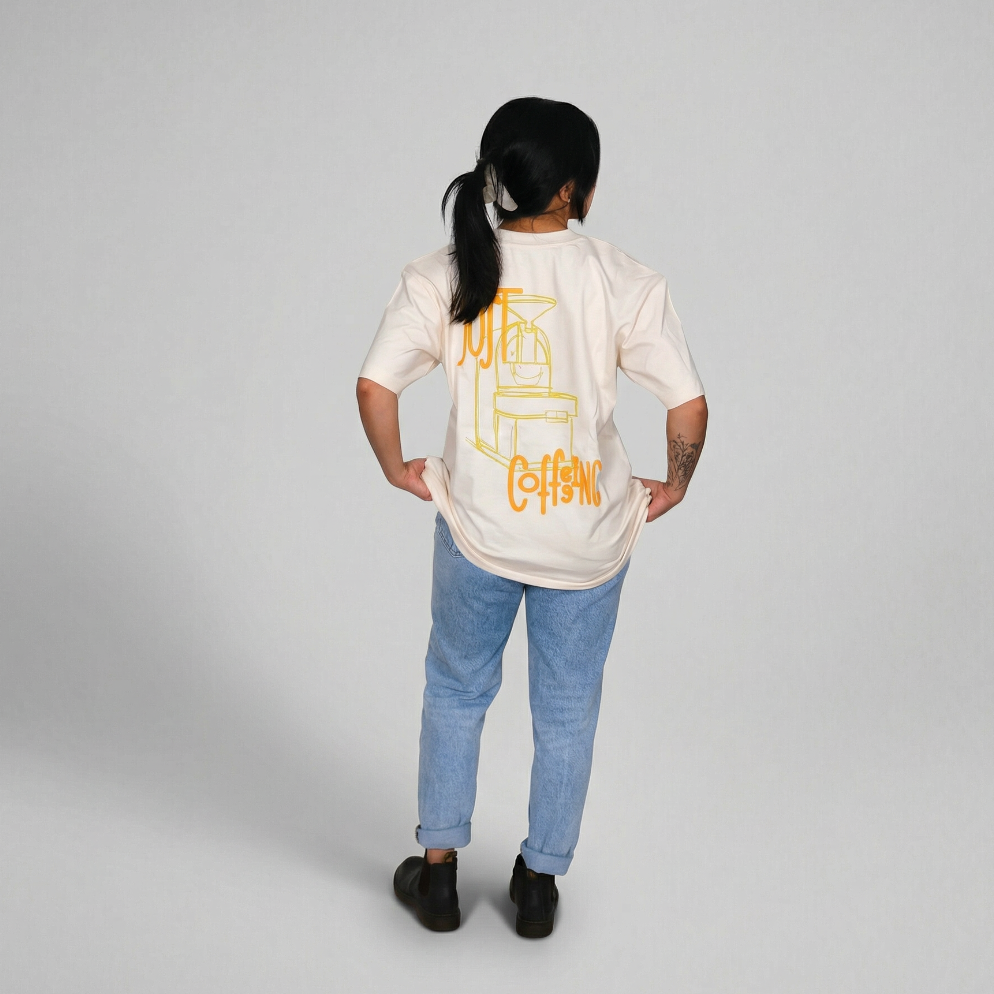 Oversize Shirt "Just Coffeeing (new version)"