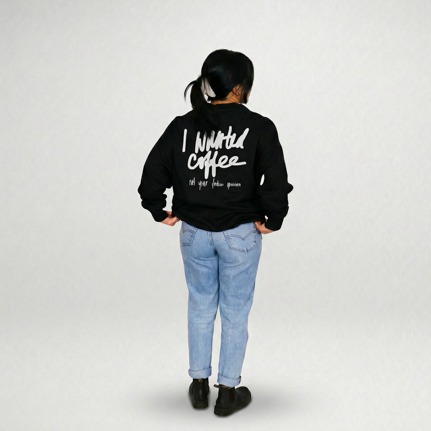 Unisex Oversize Sweatshirt "I Wanted Coffee (new version)"