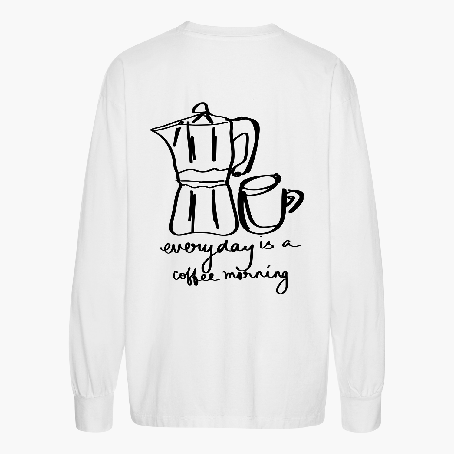 Unisex Oversize Longsleeve &quot;COFFEE MORNING&quot;