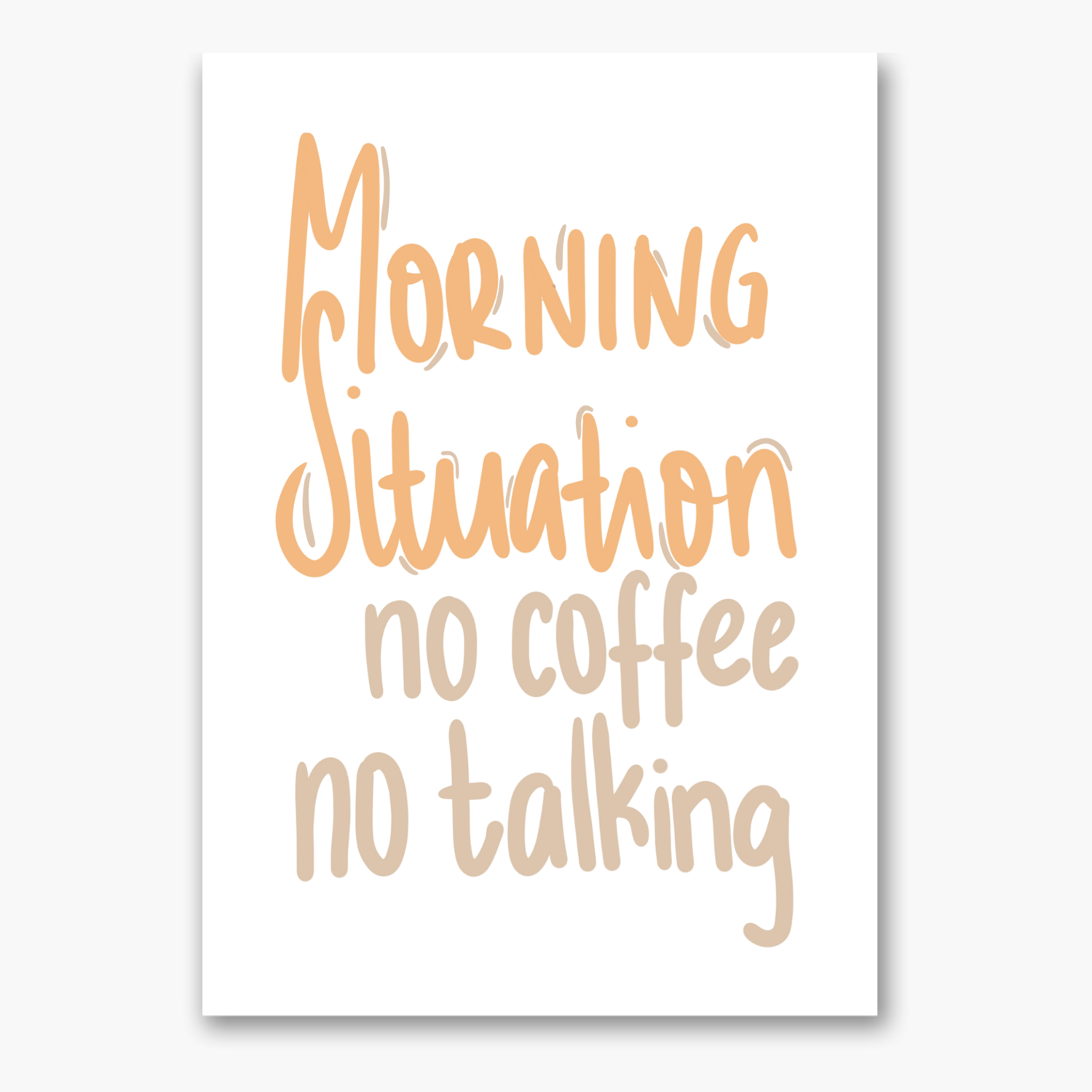 Postkarte &quot;Morning Situation&quot;