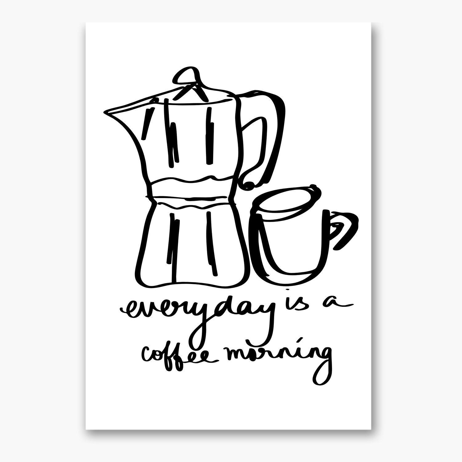 Postkarte &quot;Coffee Morning&quot;