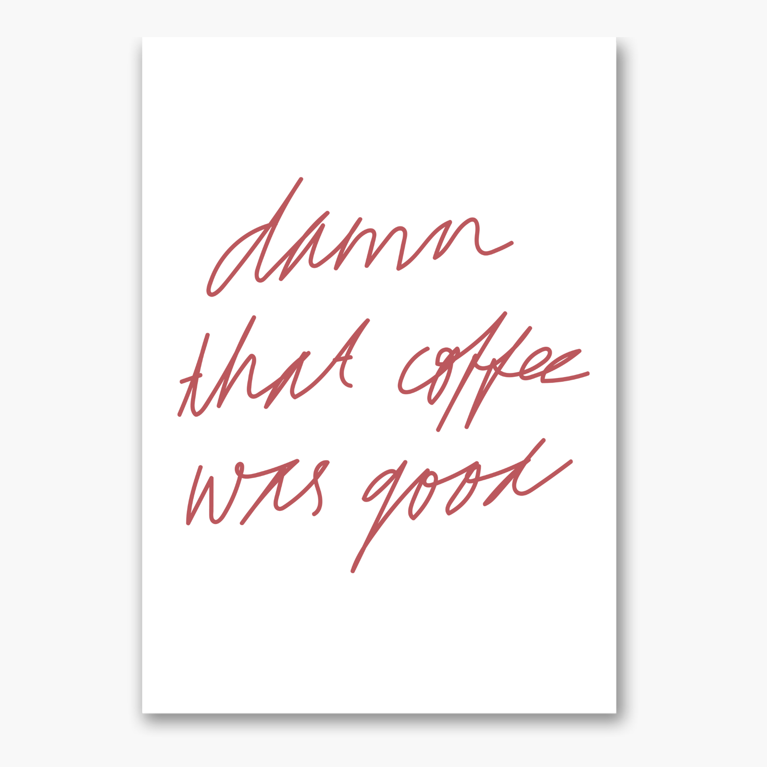 Postkarte &quot;DAMN&quot;