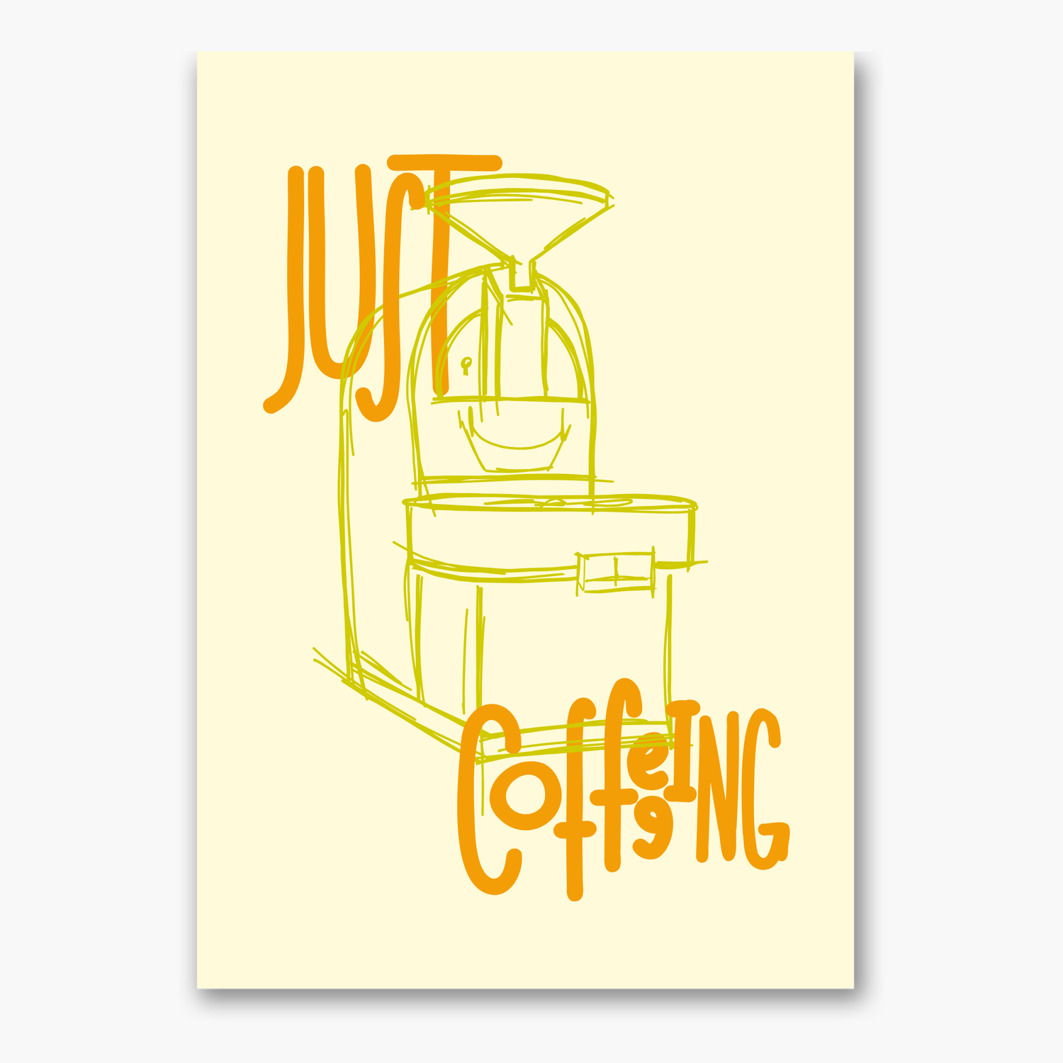 Postkarte "Just Coffeeing (new version)"