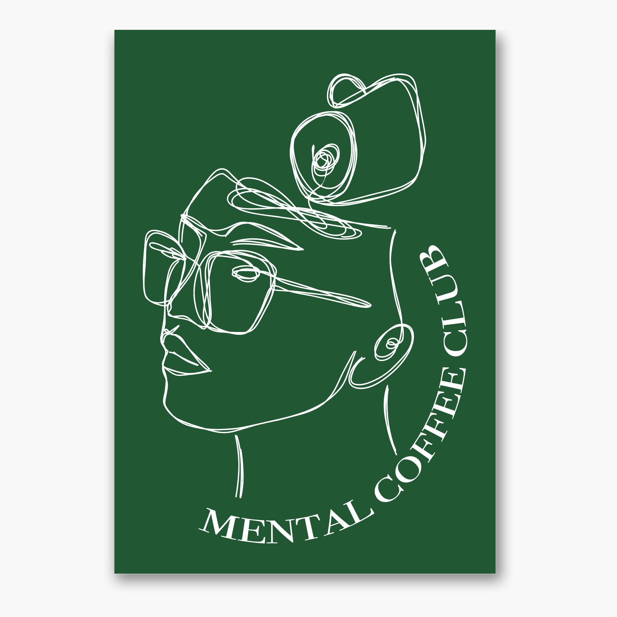 Postkarte "Mental Coffee Club (new version)"