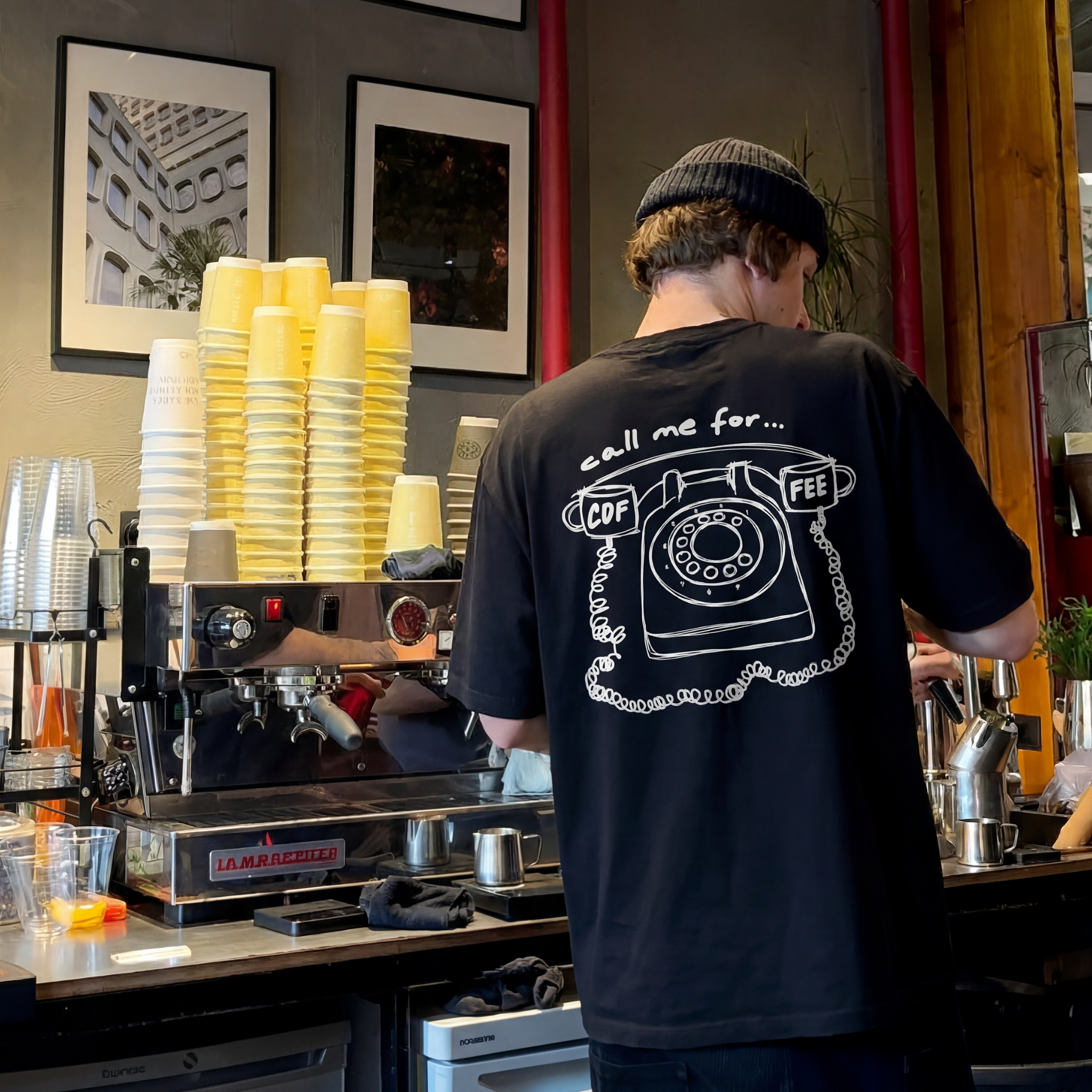 Oversize Shirt "Coffee Call"