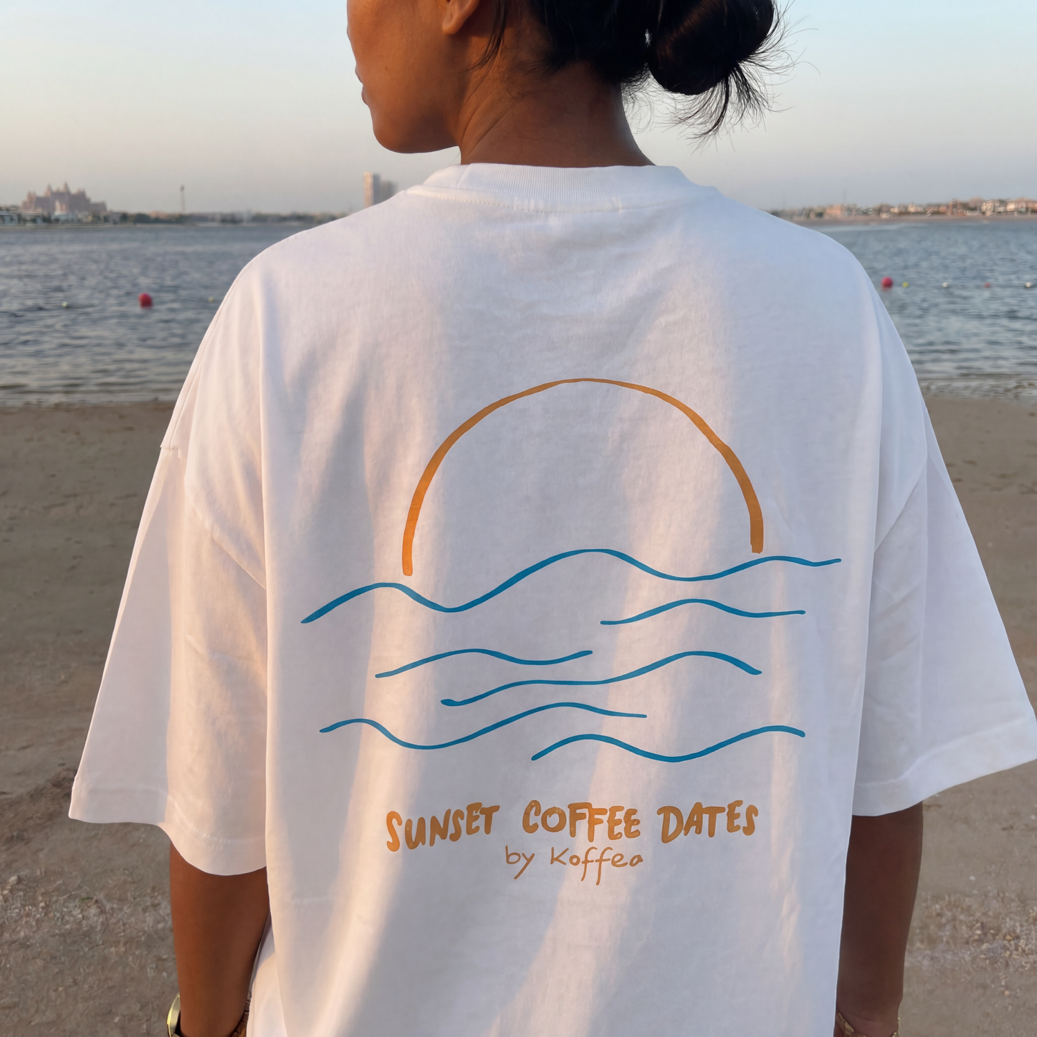 Oversize Shirt "Sunset Coffee Dates"