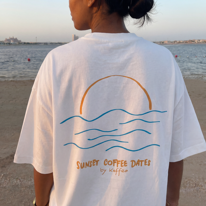 Oversize Shirt "Sunset Coffee Dates"
