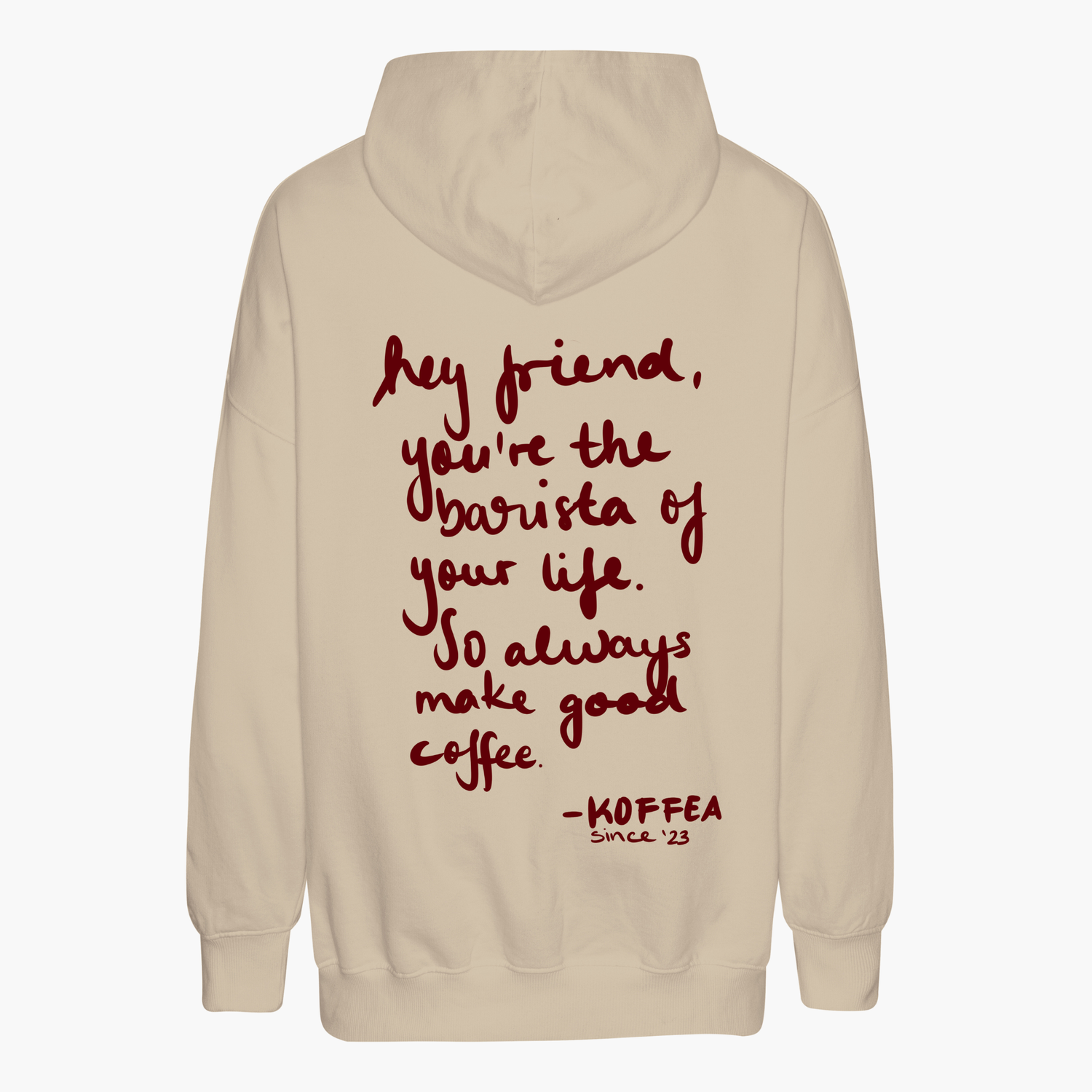 Unisex Oversize Hoodie &quot;COFFEE LETTER&quot;