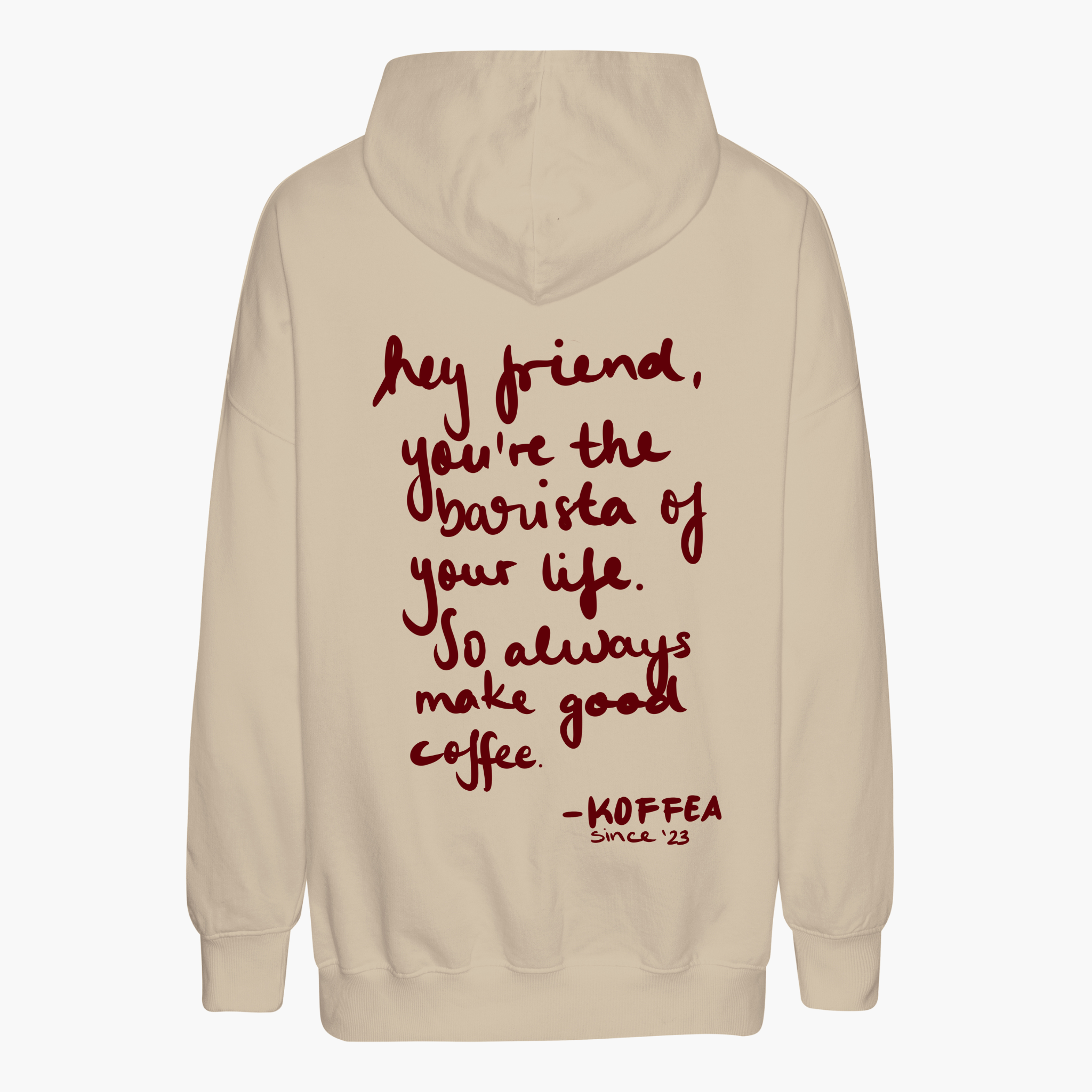 Unisex Oversize Hoodie &quot;COFFEE LETTER&quot;