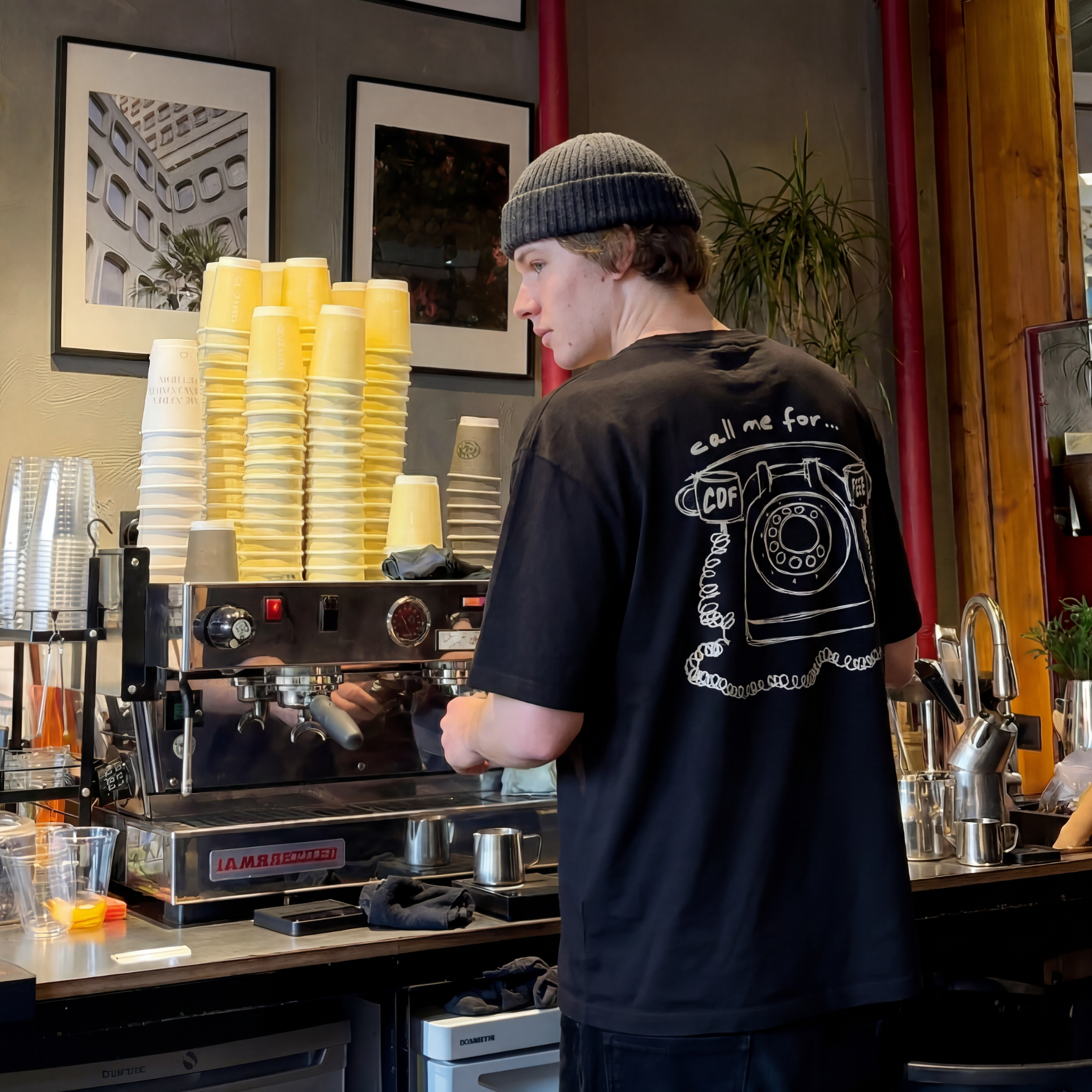 Oversize Shirt "Coffee Call"