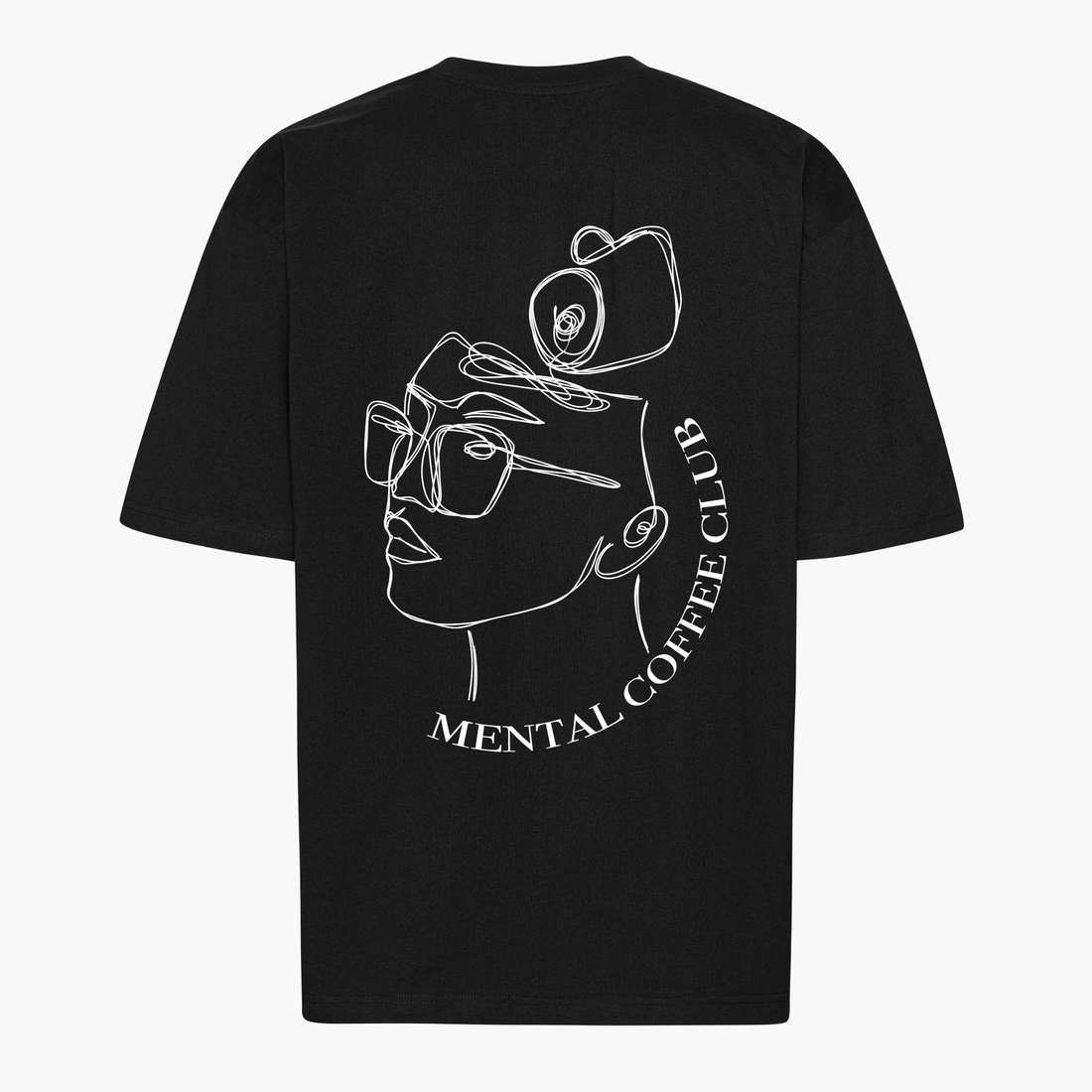 Einzelpiece - Oversize Shirt - "Mental Coffee Club New Version" Black