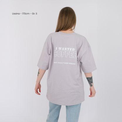 Unisex Oversize Shirt &quot;I WANTED COFFEE&quot;