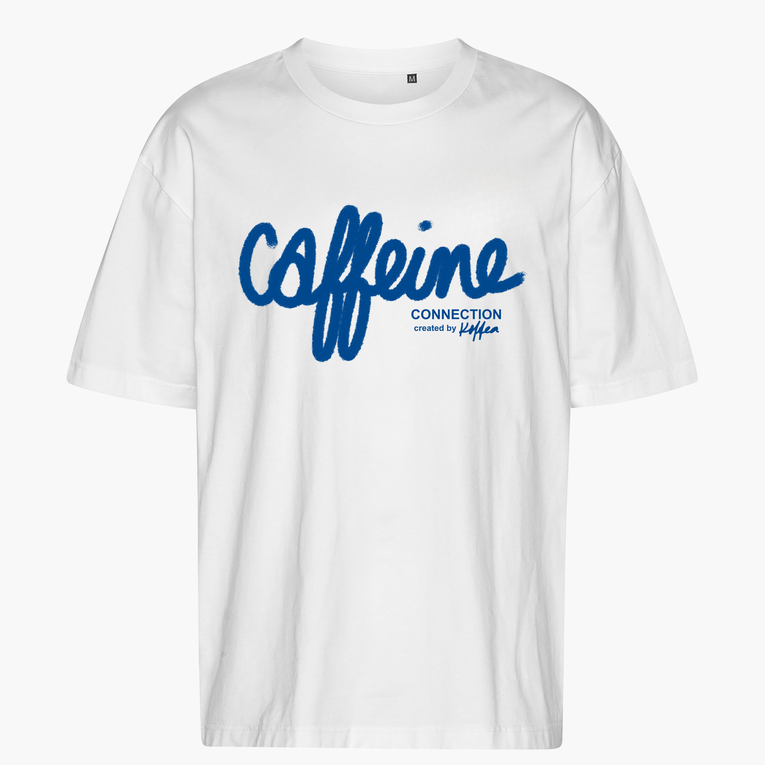 Einzelpiece - Oversize Shirt - "Caffeine Connection" White