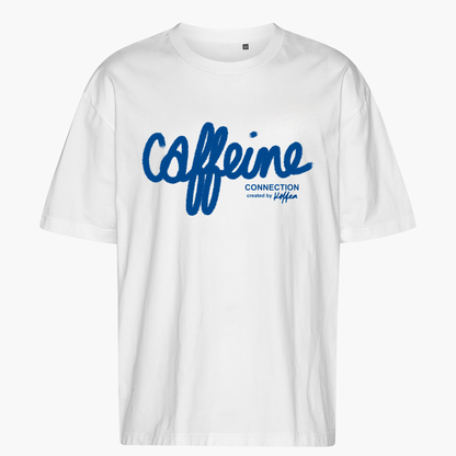 Einzelpiece - Oversize Shirt - "Caffeine Connection" White