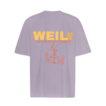 Einzelpiece - Oversize Shirt - "Weil Kaffee Yellow Version"