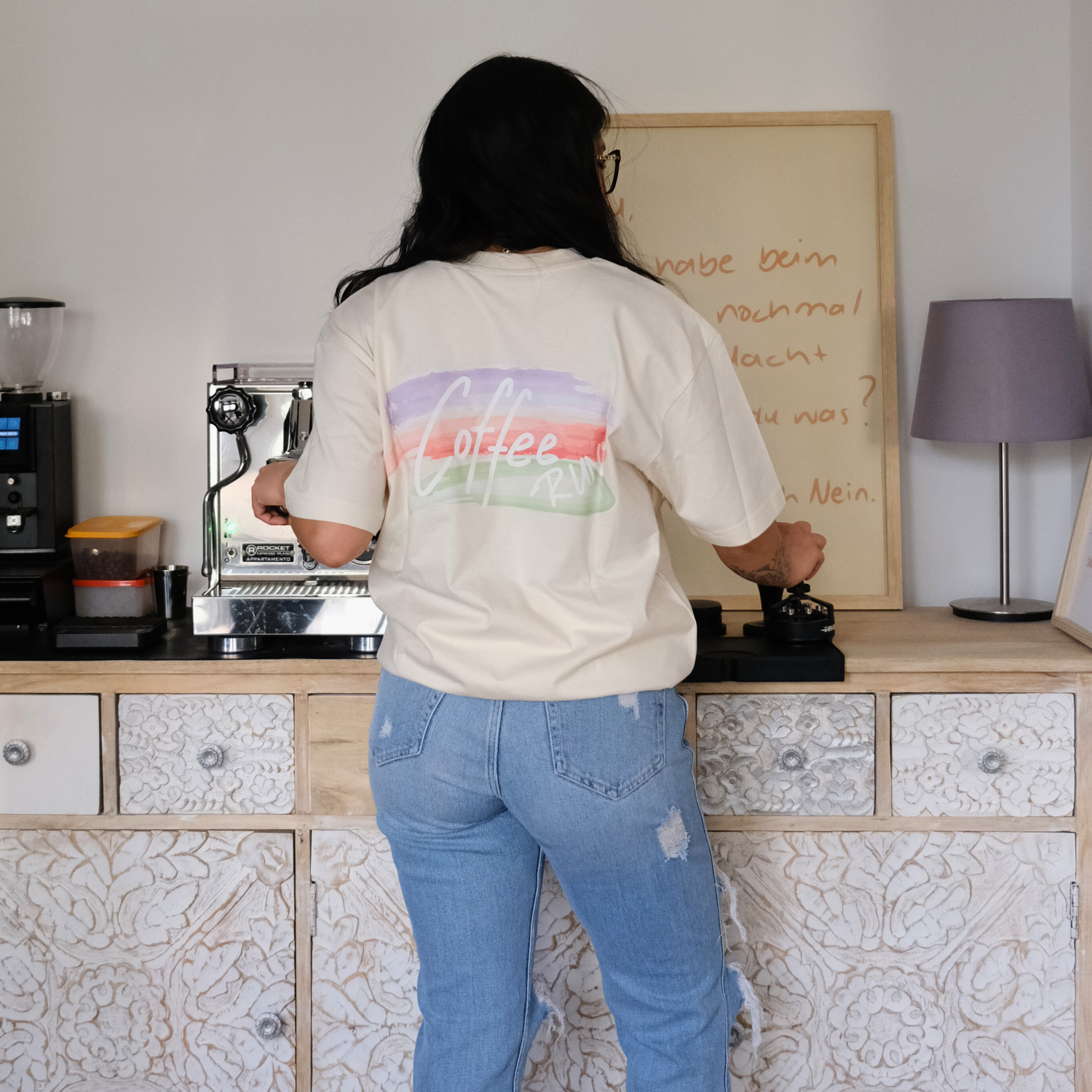 Unisex Oversize Shirt &quot;COFFEE RUN&quot;