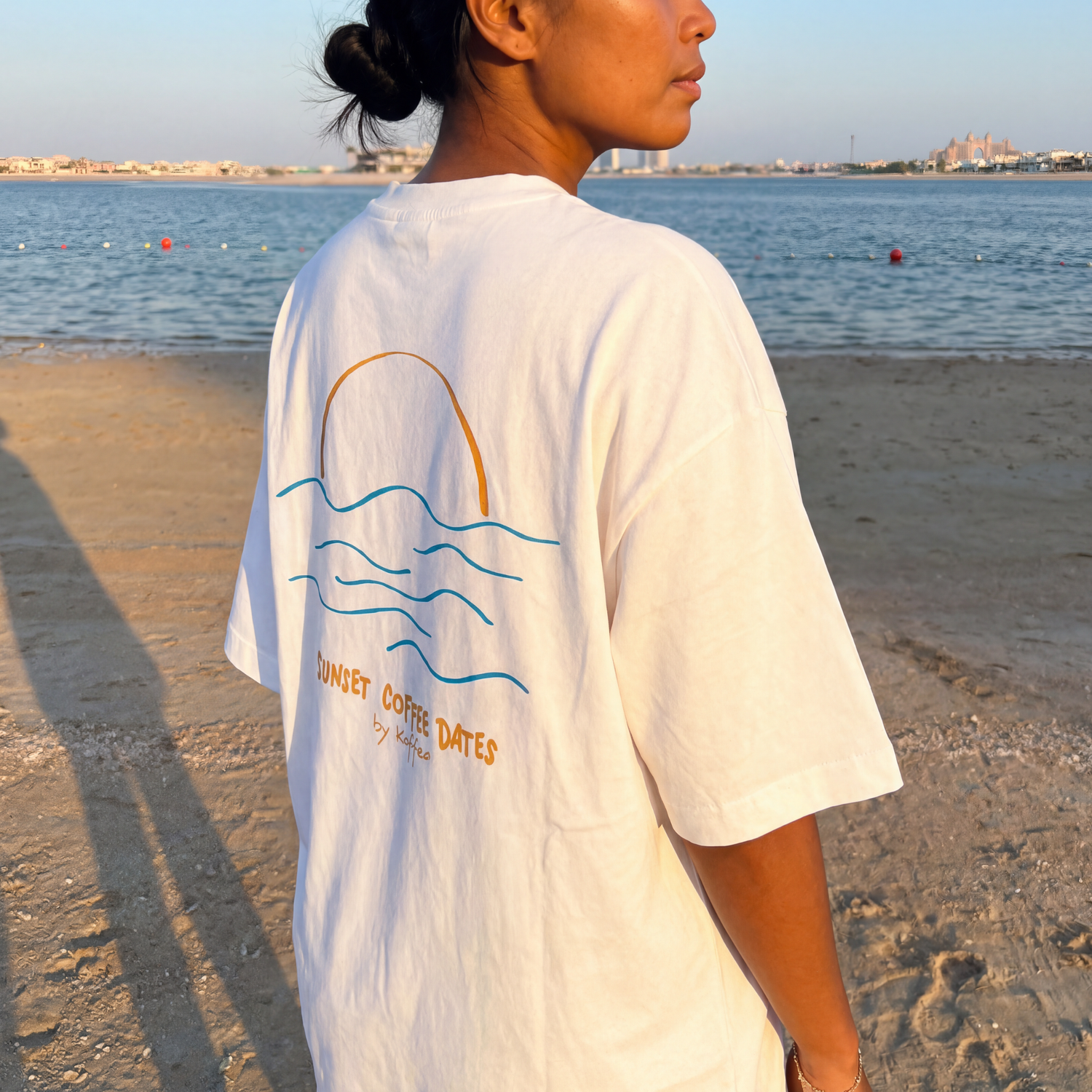 Oversize Shirt "Sunset Coffee Dates"
