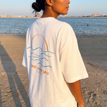 Oversize Shirt "Sunset Coffee Dates"