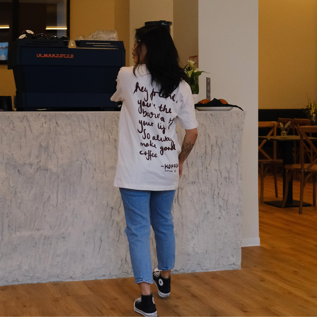 COFFEE LETTER - Unisex Oversize T-Shirt