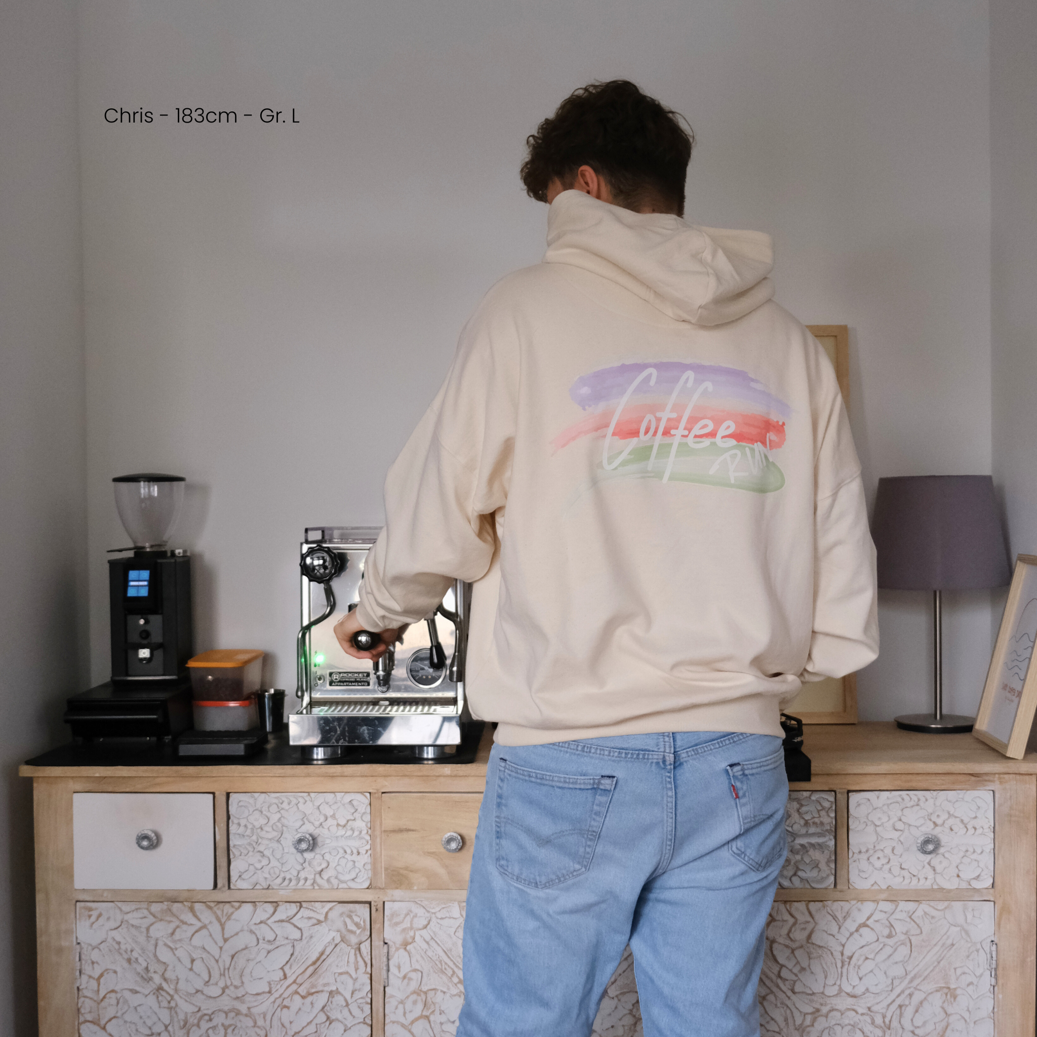 Unisex Oversize Hoodie &quot;COFFEE RUN&quot;